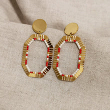 Charger l'image dans la galerie, Boucles d'oreilles CANOPE I Rouge