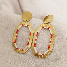 Charger l'image dans la galerie, Boucles d'oreilles CANOPE I Rouge